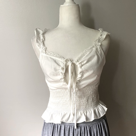 Embroidered Ruffle Top - Picture 4 of 9